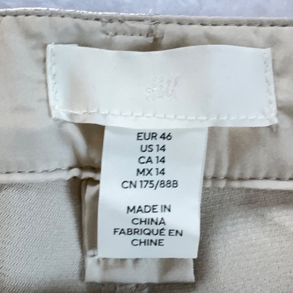 H&M 90's Straight Leg Silver Pants Size 14 30" inseam - Picture 7 of 10